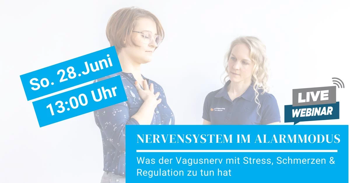 Kostenfreies Neuroathletik Webinar, Nervensystem im Arlarmmodus - Was der Vagusnerv mit Stress, Schmerzen & Regulation zu tun hat, Sonntag 28. Juni 2026, Deutsche Neuro-Akademie