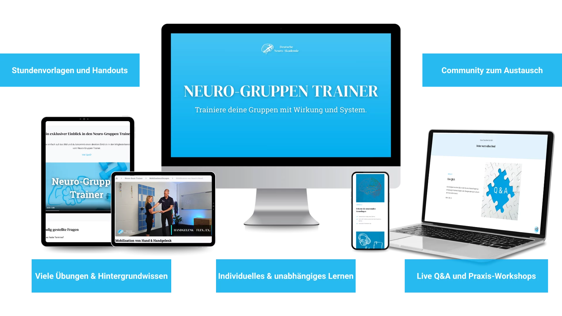 Neuroathletik Gruppen Trainer Mockup Onlinekurs Neuroathletik Gruppen Trainer Produkte von Deutsche Neuro-Akademie